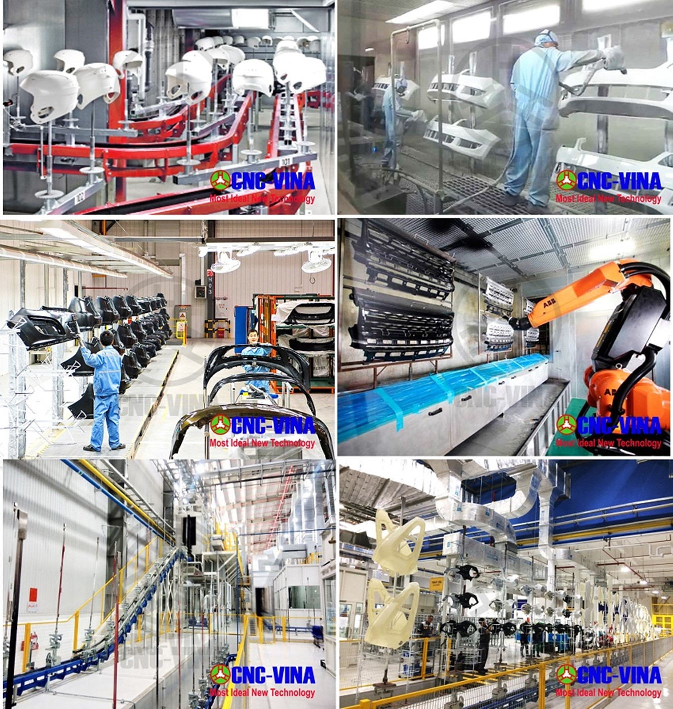 Ứng dụng của Dây chuyền sơn sản phẩm nhựa Ứng dụng của Dây chuyền sơn sản phẩm nhựa