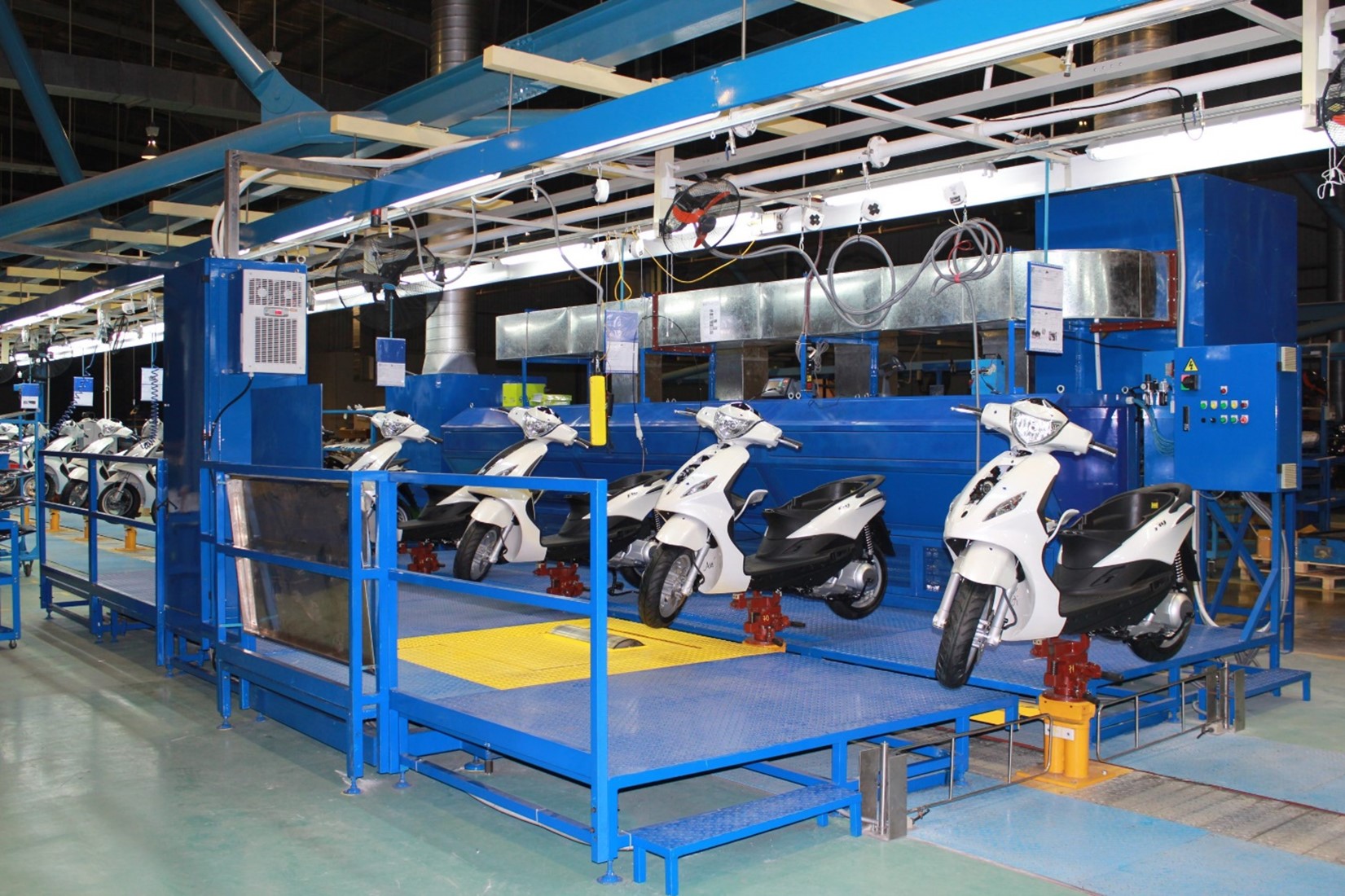 Day chuyền kiem tra xe may CNC VINA Day chuyền kiem tra xe may CNC VINA