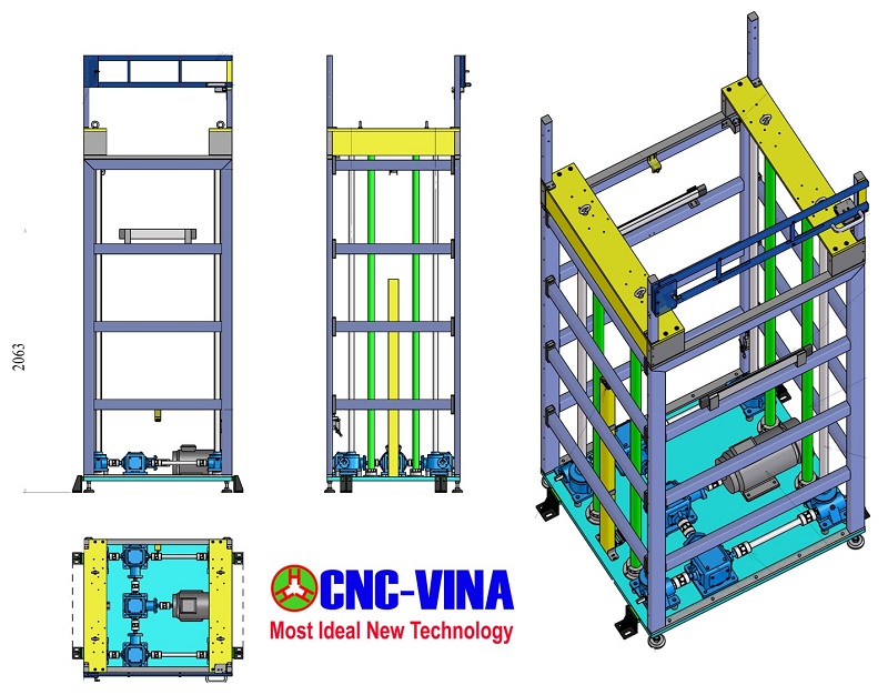 Trạm nâng và cân sản phẩm CNC VINA Trạm nâng và cân sản phẩm CNC VINA