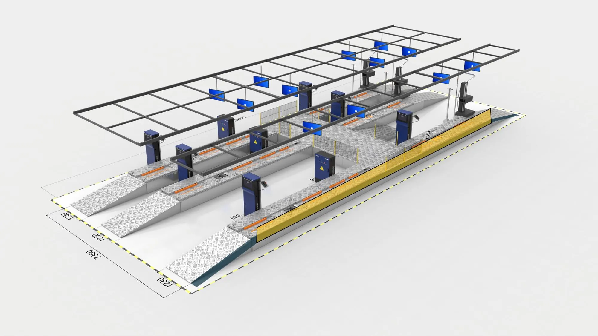 3D dây chuyền kiểm tra xe máy điện 3D day chuyen kiem tra xe may dien