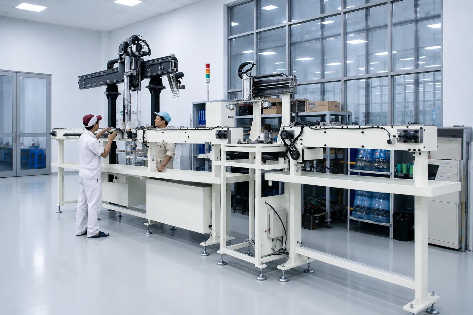 Hệ thống cấp phôi tự động cho máy tiện 1 Hệ thống cấp phôi tự động cho máy tiện 1