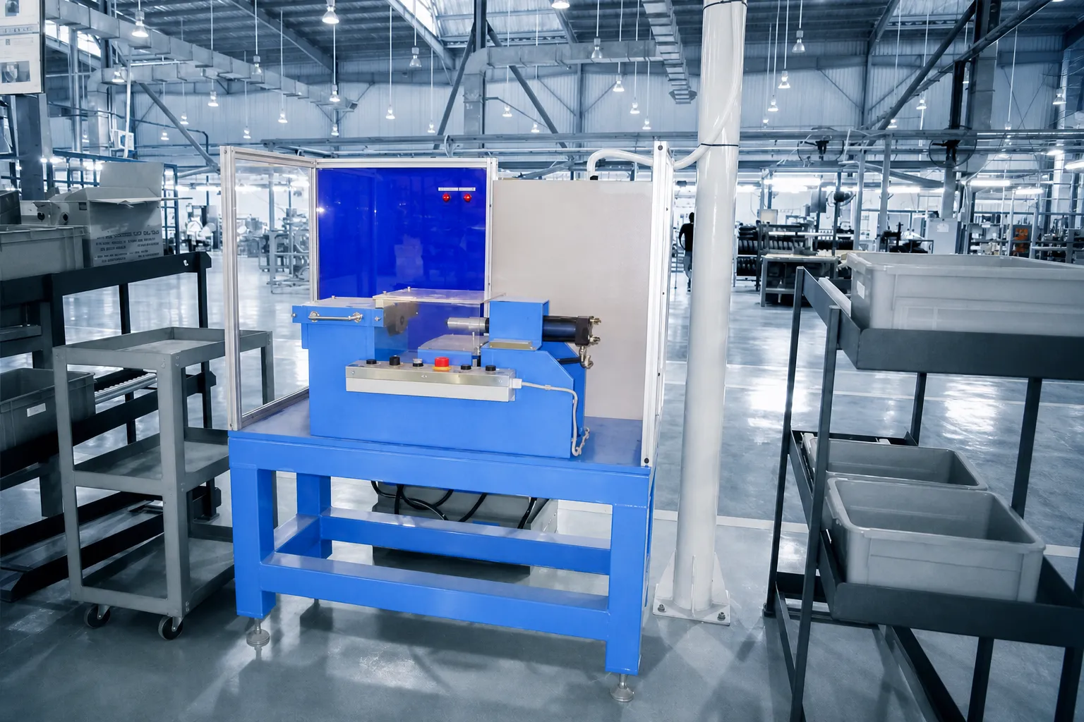 Máy ép bi cổ trụ tay lái 1 Máy ép bi cổ trụ tay lái 1