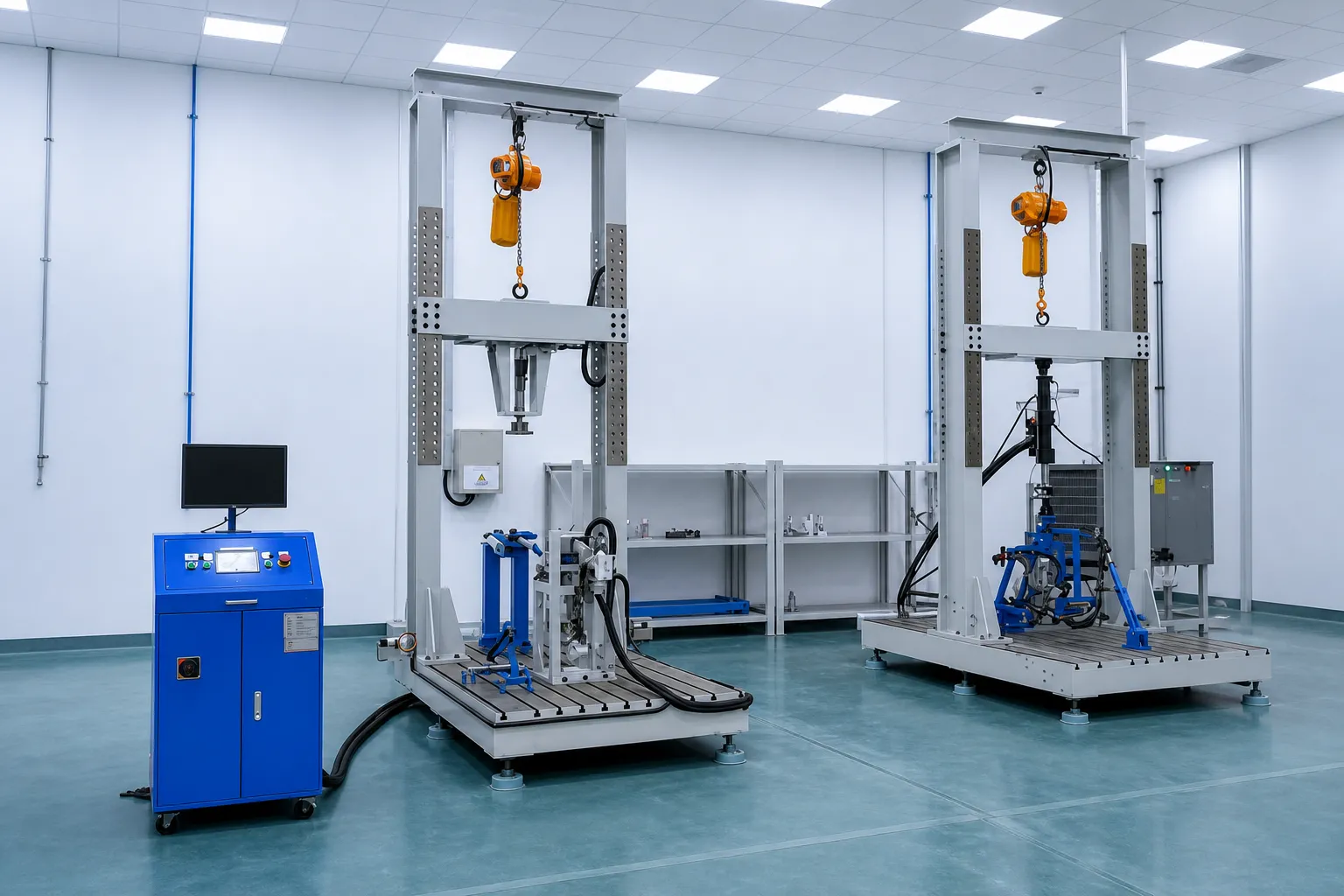 Máy kiểm tra độ bền tĩnh khung xe máy 1 Máy kiểm tra độ bền tĩnh khung xe máy 1