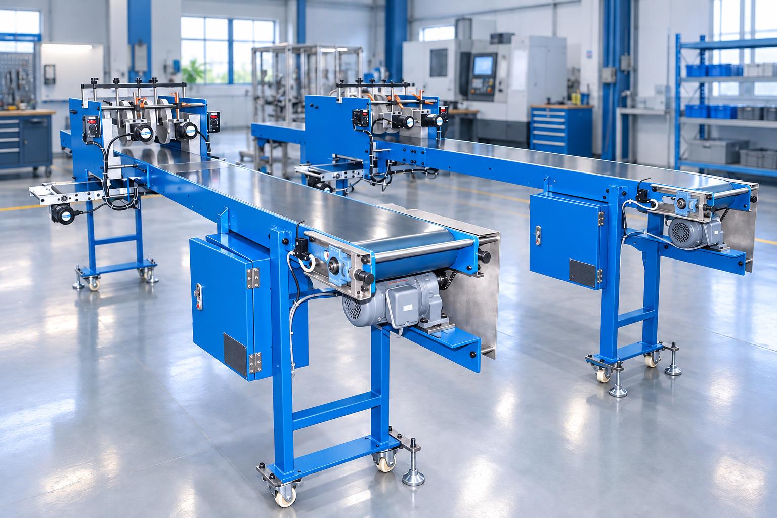 Băng tải tích hợp dao cắt và chổi quét phoi 1 Băng tải tích hợp dao cắt và chổi quét phoi 1