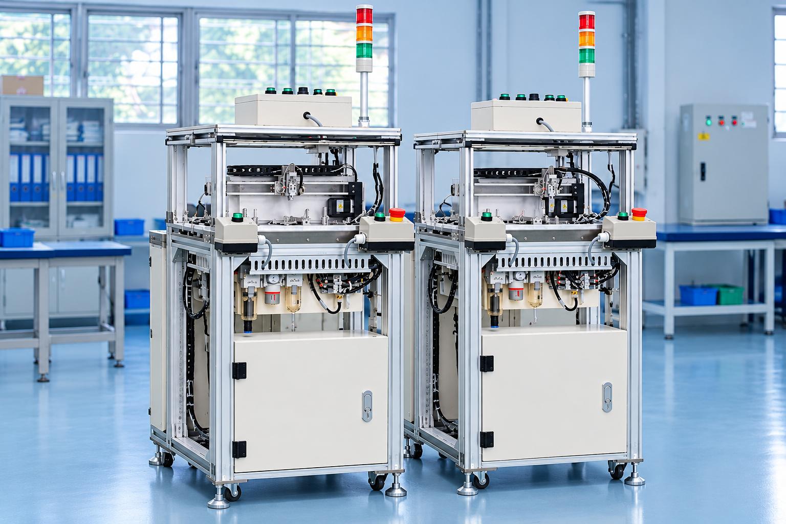 Máy miết tấm bán tự động 1 Máy miết tấm bán tự động 1