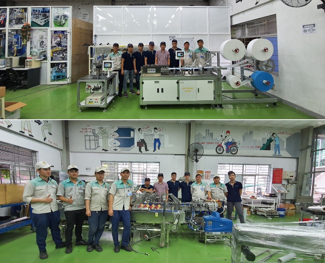 CNC-VINA xuat hang day chuyen san xuat khau trang CNC-VINA xuat hang day chuyen san xuat khau trang