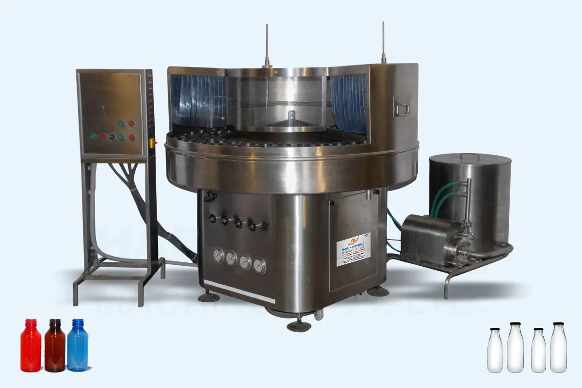 Máy rửa chai tự động dạng vòng Máy rửa chai tự động dạng vòng