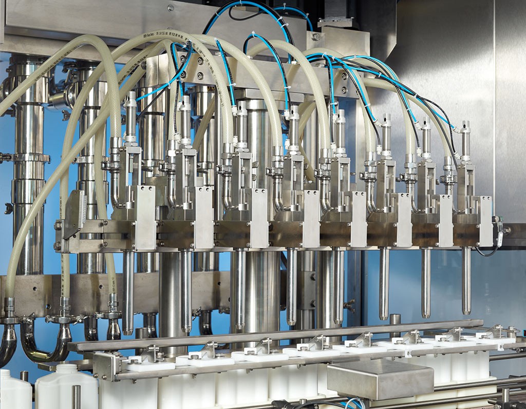 Hệ thống chiết rót hiện đại, nhiều vòi phun Hệ thống chiết rót hiện đại, nhiều vòi phun