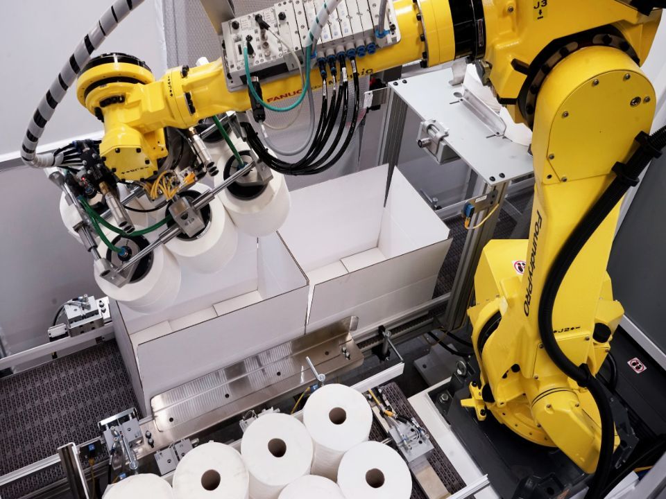 Robot trong đóng gói sản phẩm Robot trong đóng gói sản phẩm