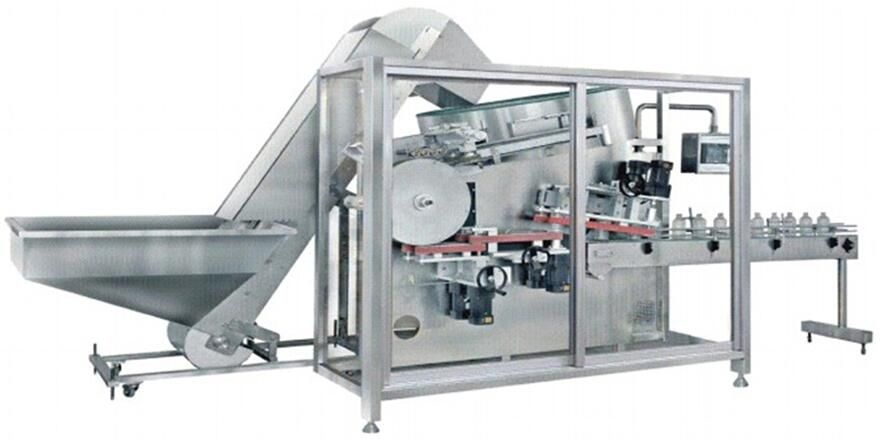 Máy xếp chai thẳng Máy xếp chai thẳng