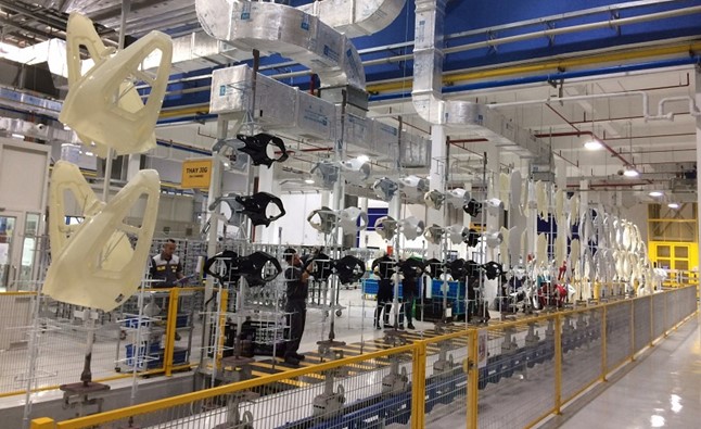 Dây chuyền sơn nhựa ABS Dây chuyền sơn nhựa ABS