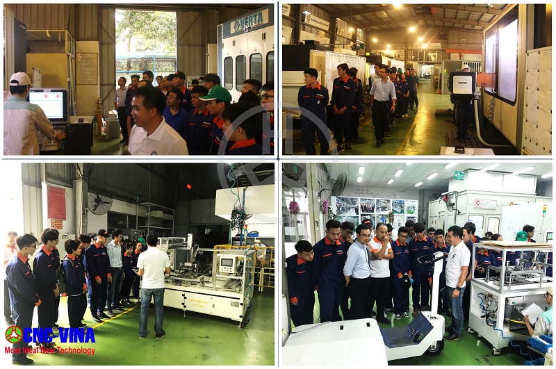 Sinh vien tu dong hoa tham quan nha may CNCVINA-2 Sinh vien tu dong hoa tham quan nha may CNCVINA-2