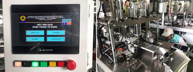 may han quai khau trang made in Vietnam may han quai khau trang made in Vietnam