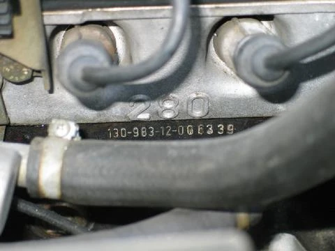 Số trên động cơ Số trên động cơ