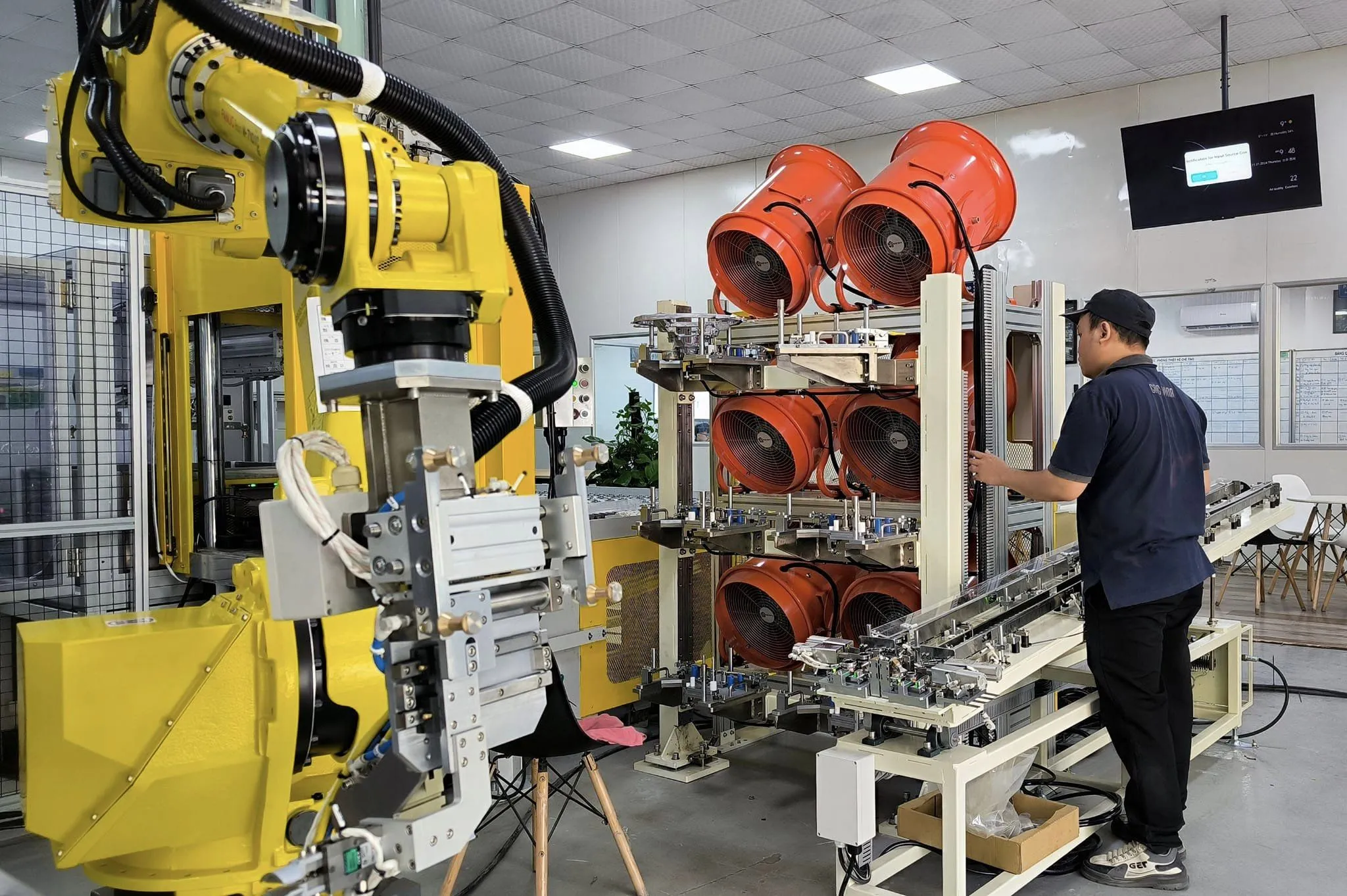 Khả năng kết nối tự động với máy đúc Khả năng kết nối tự động với máy đúc