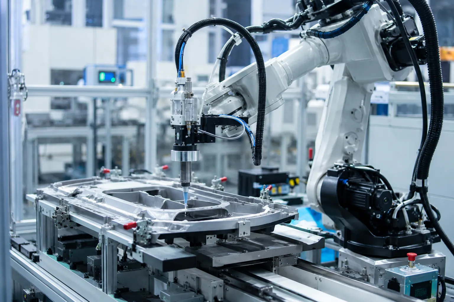 Industrial robot dispensing Industrial robot dispensing